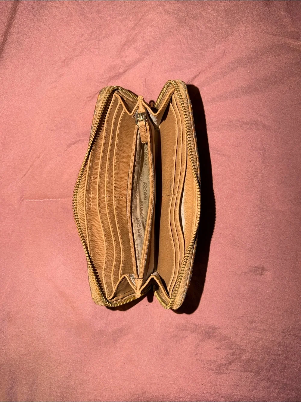 Michael Kors Beige Snake-Embossed Shoulder Bag and Wallet